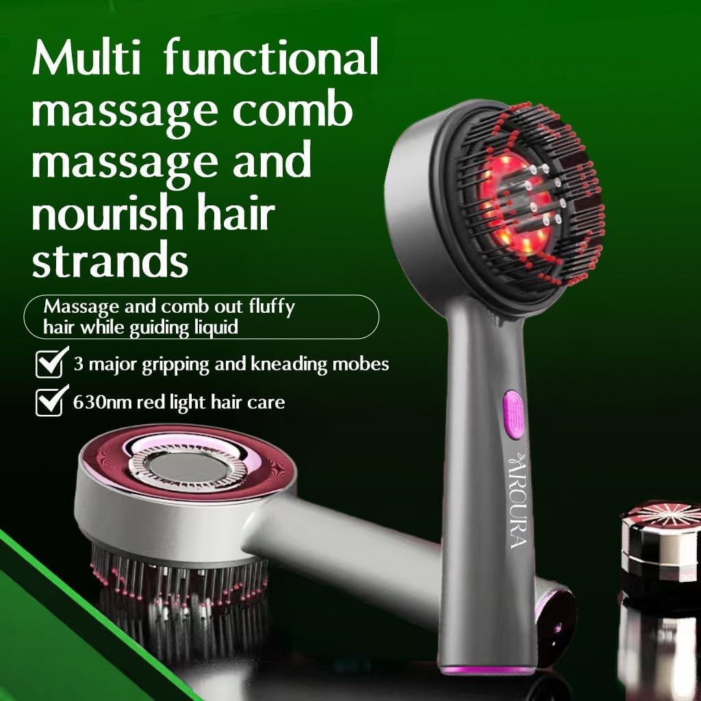 Premium Scalp Massaging Brush with Oil Applicator